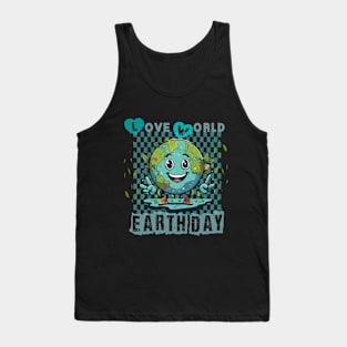 Love World Earth Day 2024 planet Environmental Tank Top